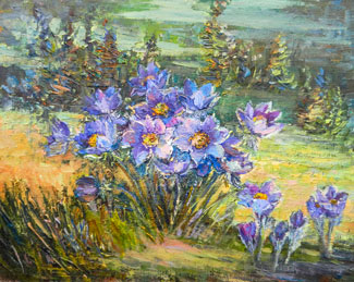 Увеличить изображение? картины на холсте купить подснежники