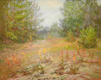 Увеличить изображение? картина На опушке леса