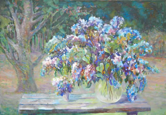 Увеличить изображение? картина Сирень в саду